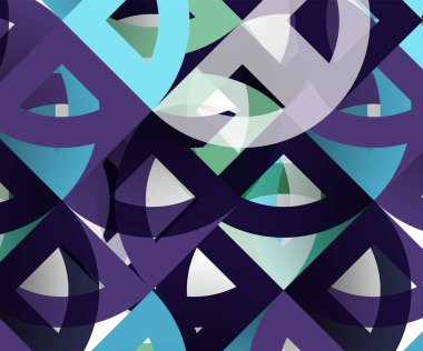 Kağıt daire kesim, mozaik mix geometrik desen tasarım