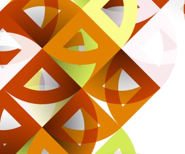 Kağıt daire kesim, mozaik mix geometrik desen tasarım