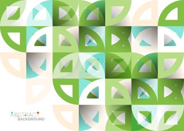 Kağıt daire kesim, mozaik mix geometrik desen tasarım