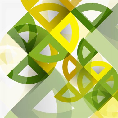 Kağıt daire kesim, mozaik mix geometrik desen tasarım