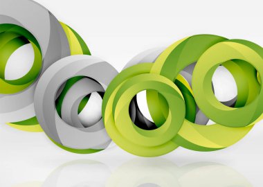 Modern 3d yüzük vektör arka plan