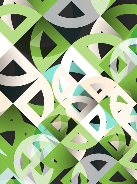 Kağıt daire kesim, mozaik mix geometrik desen tasarım