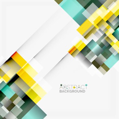 Soyut engeller şablon tasarım arka plan, beyaz, basit geometrik şekiller düz çizgiler ve dikdörtgenler