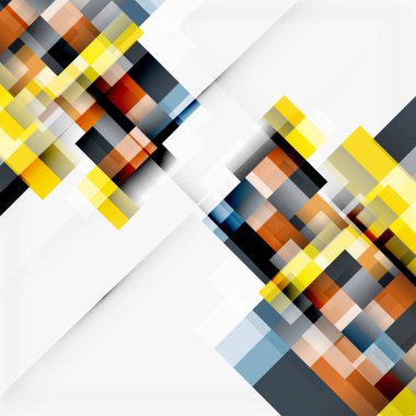 Soyut engeller şablon tasarım arka plan, beyaz, basit geometrik şekiller düz çizgiler ve dikdörtgenler