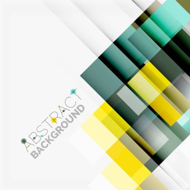 Soyut engeller şablon tasarım arka plan, beyaz, basit geometrik şekiller düz çizgiler ve dikdörtgenler