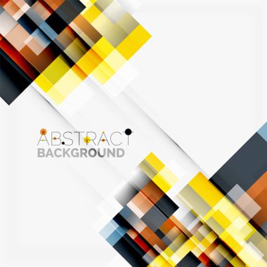 Soyut engeller şablon tasarım arka plan, beyaz, basit geometrik şekiller düz çizgiler ve dikdörtgenler