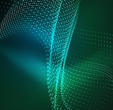 Vektör dalga parçacıklar arka plan