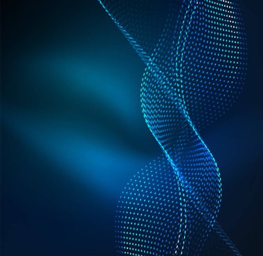 Vektör dalga parçacıklar arka plan