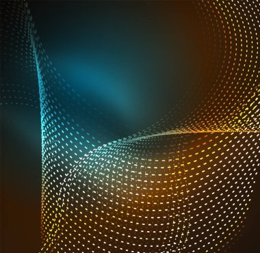 Vektör dalga parçacıklar arka plan