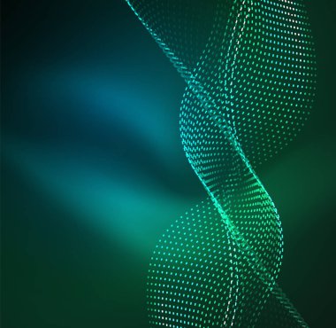 Vektör dalga parçacıklar arka plan