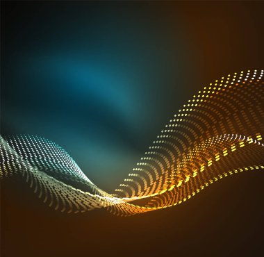 Vektör dalga parçacıklar arka plan