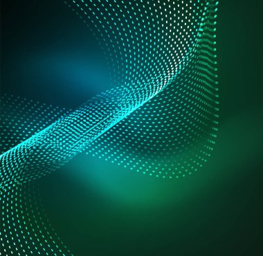 Vektör dalga parçacıklar arka plan