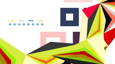 Modern üçgen sunu şablonu