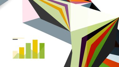 Modern üçgen sunu şablonu