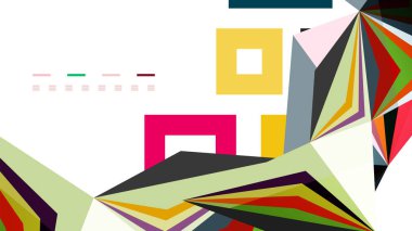 Modern üçgen sunu şablonu