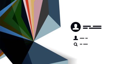 Modern üçgen sunu şablonu