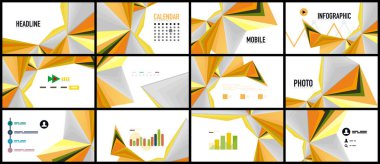 Modern üçgen sunu şablonu