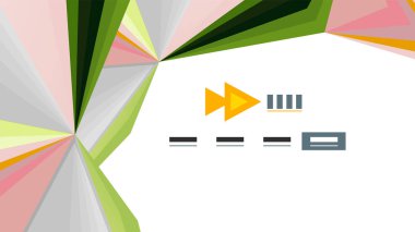 Modern üçgen sunu şablonu