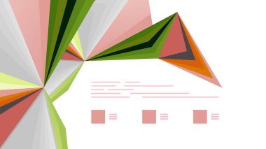 Modern üçgen sunu şablonu