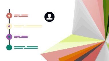 Modern üçgen sunu şablonu