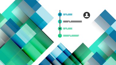İş tanıtımı geometrik şablonu