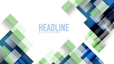 İş tanıtımı geometrik şablonu