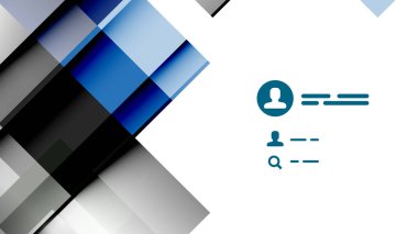 İş tanıtımı geometrik şablonu