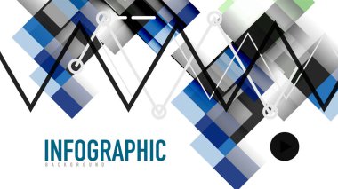 İş tanıtımı geometrik şablonu