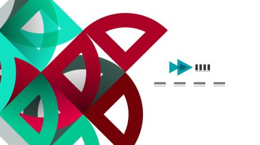 İş tanıtımı geometrik şablonu