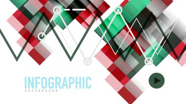 İş tanıtımı geometrik şablonu