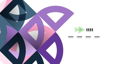 İş tanıtımı geometrik şablonu