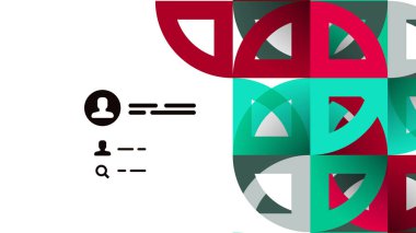 İş tanıtımı geometrik şablonu