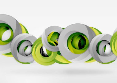 Modern 3d yüzük vektör arka plan