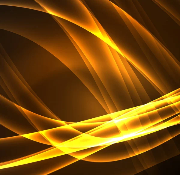 Enerji hatları, karanlıkta parlayan dalgalar vektör arka plan