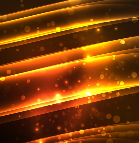 Enerji hatları, karanlıkta parlayan dalgalar vektör arka plan