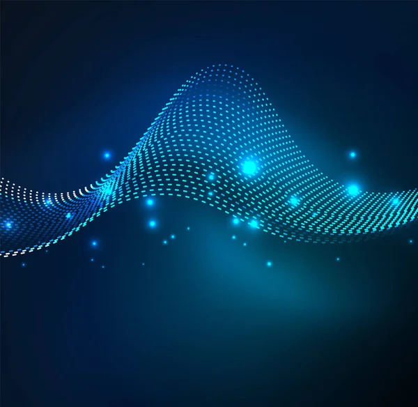 Vektör dalga parçacıklar arka plan