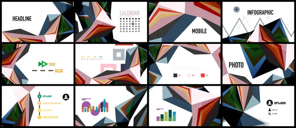 Modern üçgen sunu şablonu