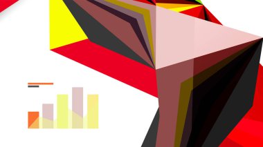 Modern üçgen sunu şablonu