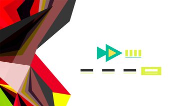 Modern üçgen sunu şablonu