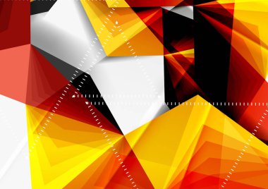 Vektör düşük Poli tarzı 3d üçgen çizgi