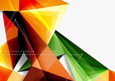 Vektör düşük Poli tarzı 3d üçgen çizgi