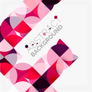 Modern geometrik arka plan daire