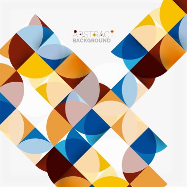 Modern geometrik arka plan daire