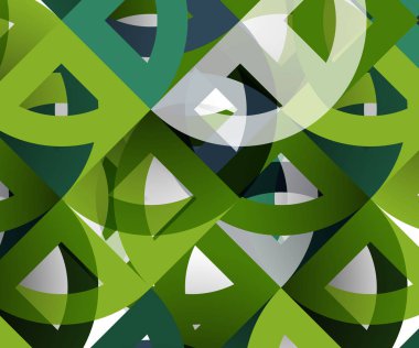 Kağıt daire kesim, mozaik mix geometrik desen tasarım