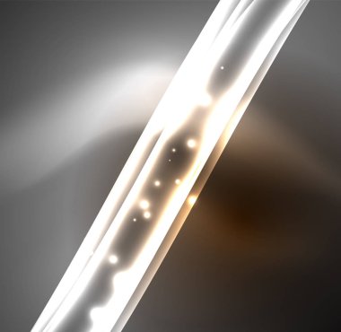 Enerji hatları, karanlıkta parlayan dalgalar vektör arka plan