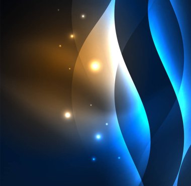 Neon ışıklı dalgalar