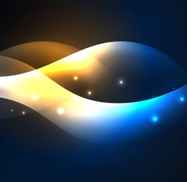 Neon ışıklı dalgalar