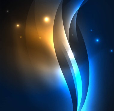 Neon ışıklı dalgalar