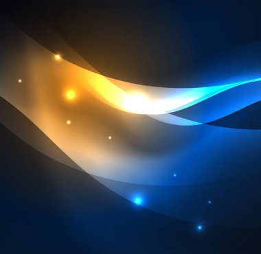 Neon ışıklı dalgalar