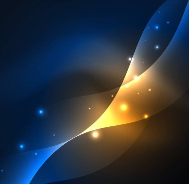 Neon ışıklı dalgalar